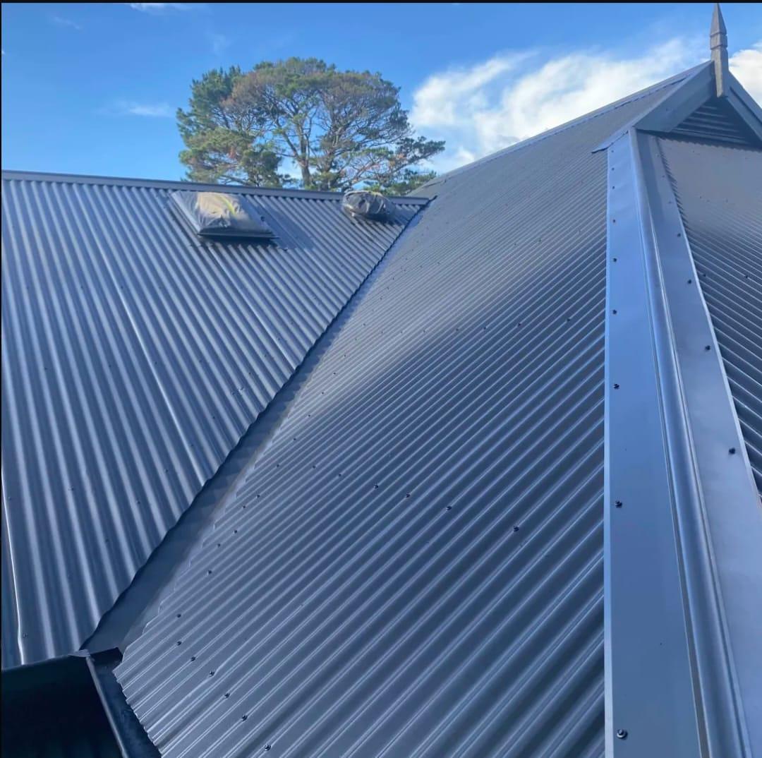 Corrugated metal roof